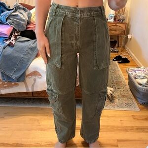 Free People Cargo Jeans